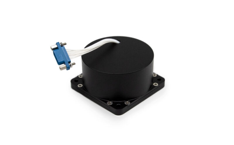 SF-RBT160 compact fiber optic gyroscope (60x60x32.5mm, ≤160g) with ±800°/s range, low power (5W), for navigation, attitude control, and inertial measurement.