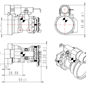 1535nm Eye-safe Laser Rangefinder Module 8km SF-JGC0508X