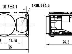 905nm Laser Rangefinder Module 2km SF-DYA09C