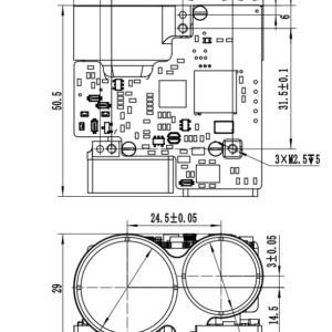 905nm Laser Rangefinder Module 3km SF-DYA3001A