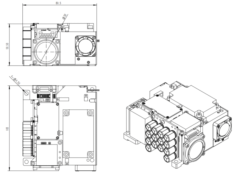1064nm Laser Target Designator & Rangefinder 40mJ  25km SF-GXZ40