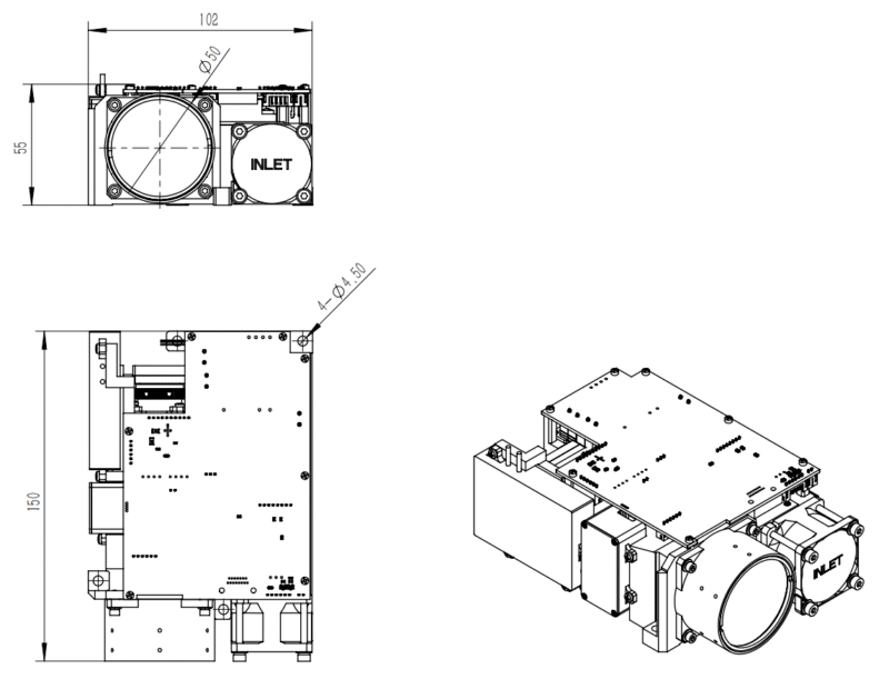 1064nm Laser Target Designator & Rangefinder 80mJ 40km SF-GXZ80