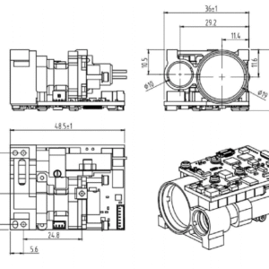 1535nm Eye-safe Laser Rangefinder Module 3km SF-RBC193