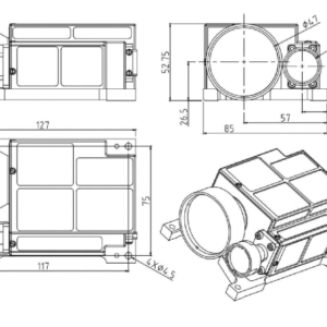 1535nm Eye-safe Laser Rangefinder Module 18km SF-RBC4718