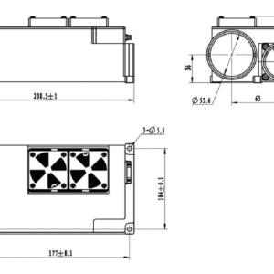 1064nm Laser Target designator & Rangefinder 130mJ 20km SF-RBZ130