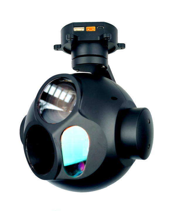 30x Optical Zoom CMOS Sensor + 640*512 Thermal Imaging + 5000M LRF IP Small Gimbal Camera