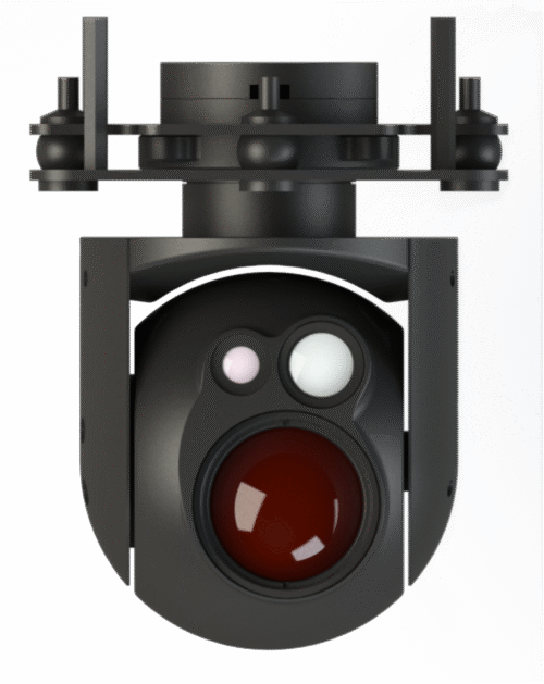 Ethernet Output 20x Optical Zoom + Starlight Night Vision Drone Camera with 3-Axis Gimbal