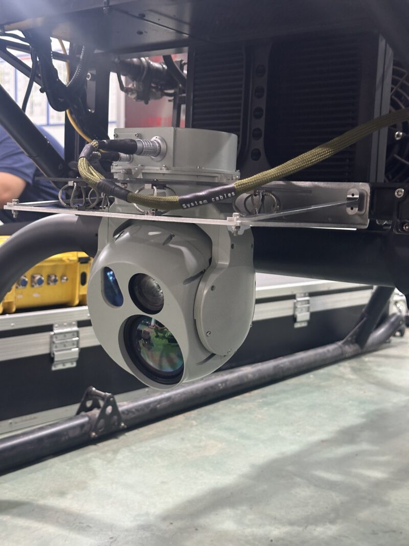 Triple-Sensor Electro-Optical/Infrared (EO/IR) Gimbal Camera with AI-Tracking SF-RBD180B