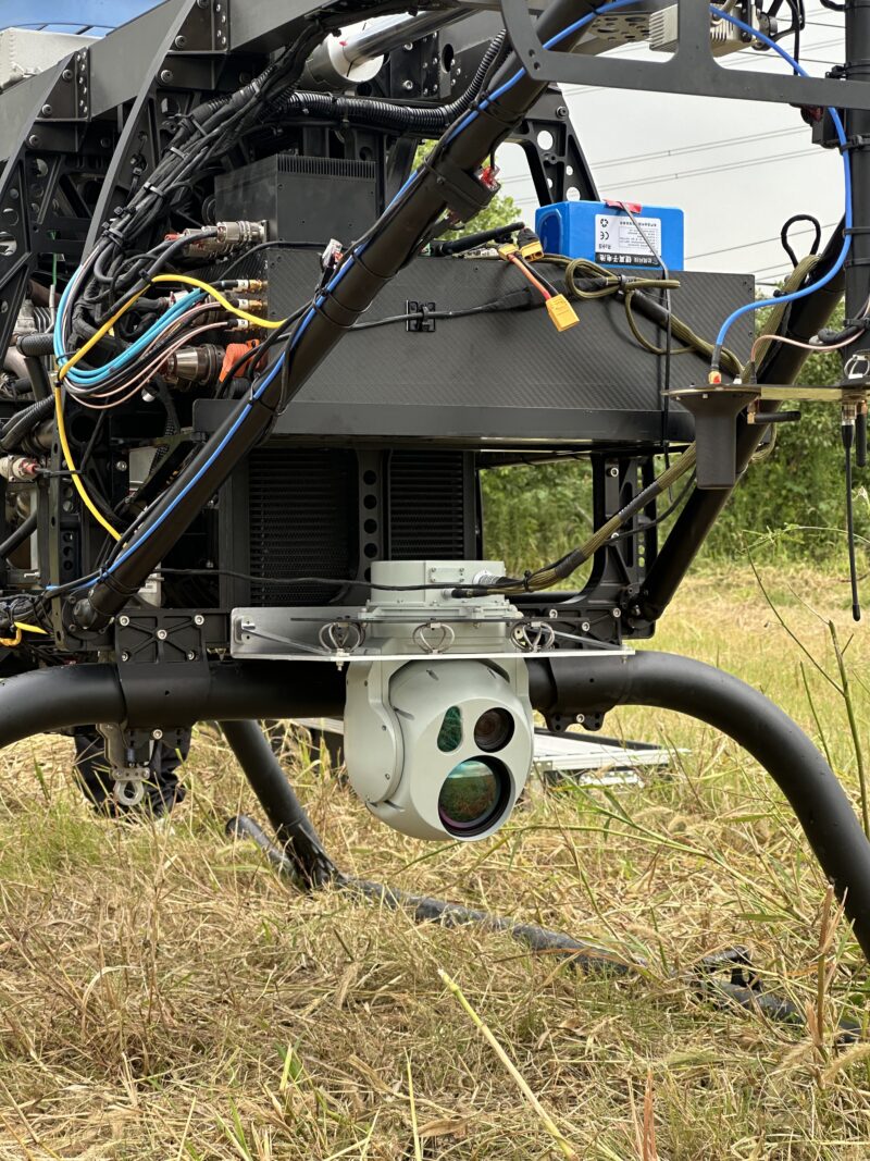 Triple-Sensor Electro-Optical/Infrared (EO/IR) Gimbal Camera with AI-Tracking SF-RBD180B