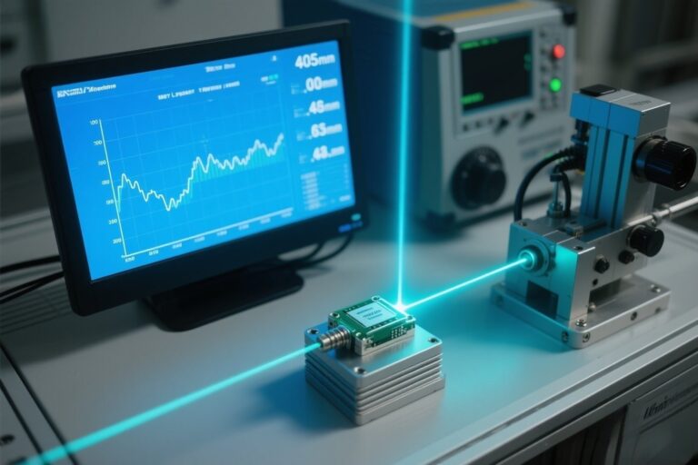 905nm laser module achieving ±0.1m accuracy in lab